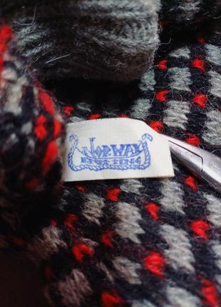 Плечи 50 см vintage norway свитер 60% ull 40% viscose size 50