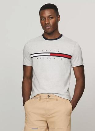 Новая мужская футболка Tommy hilfiger, орининал, брендовая футболка томи хилфигер