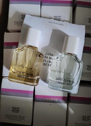 450грн/1шт духи zara floral serenity парфуми zara bloom breeze ( go fruity applejuice gold golden decade twilight mauve )