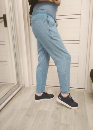 Летние джинсы мом для беременных.1 фото