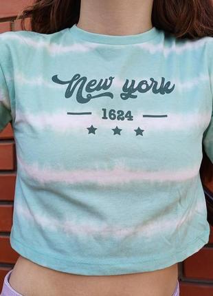 Футболка  салатна new york