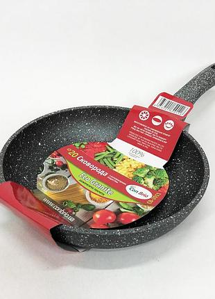 Сковорода con brio cb-2011 20 см, сковорода з антипригарним покриттям, сковорода зручна на кухню