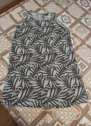 Стильное платье тропический принт