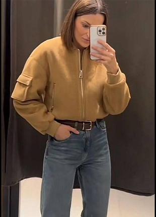 Куртка бомпер zara