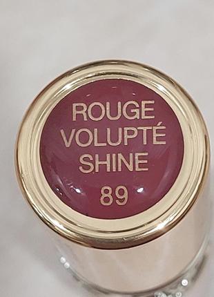Помада для губ yves saint laurent ysl rouge volupte shine 89. без коробки.