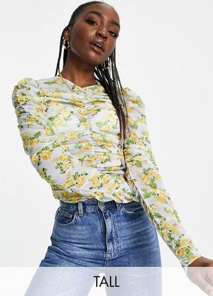 Лонгслив в цветочный принт asos 16