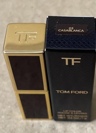 Tom ford lip colour lipstick помада для губ, 03, casablanca, 1gr