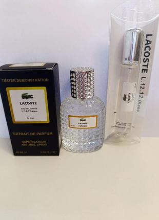 Набір чоловічих міні-парфум lacoste eau de lacoste l.12.12 blanc