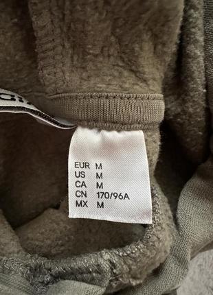 Худі з підкладкою. теплий. темно-зелений кежуал худі з капюшоном h&m. хакі3 фото