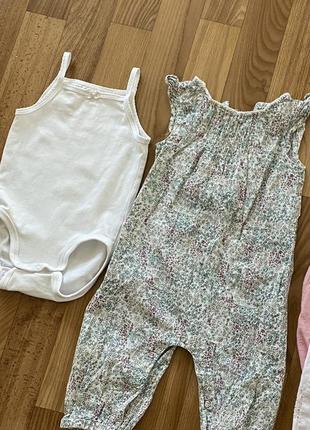 Набір літнього одягу боді-маєчка та комбінезон-пісочний