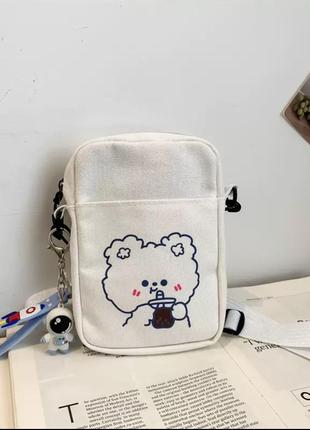 Bag with🐻борсетка из медвежонка, девичья сумка, сумка через плечо3 фото