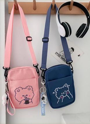 Bag with🐻борсетка из медвежонка, девичья сумка, сумка через плечо2 фото