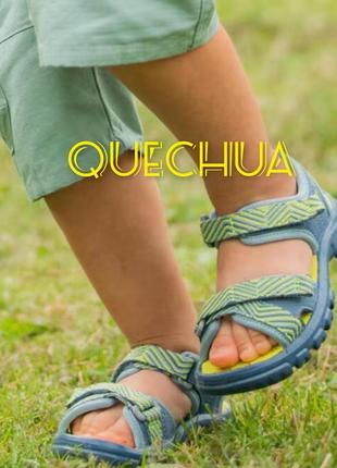 Босоніжки  дитячі quechua mh100, розмір 34, синій / жовтый