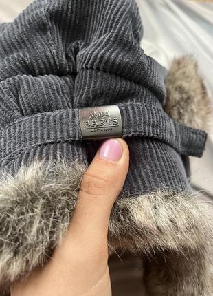 Зимова шапка вушанка зі штучним хутром від bart’s