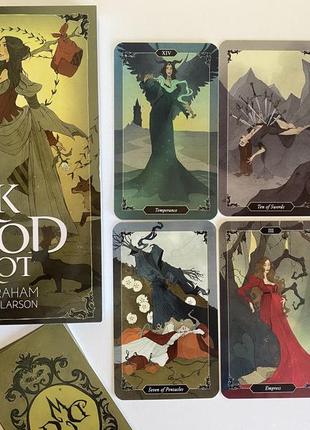 Dark wood tarot set