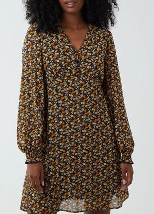 Гарна, ніжна шифонова сукня плаття з довгим рукавом