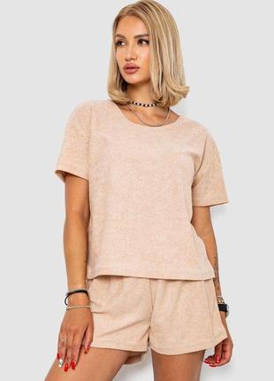 Жіноча піжама, колір бежевий, 102r367