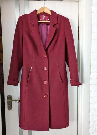 Шерстяне жіноче зимове пальто з хутром barak