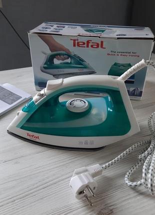 Новый утюг с паром тефаль tefal virtuo fv1710е0 1800 вт бирюзовый