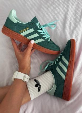 Кроссовки adidas spezial handball green premium