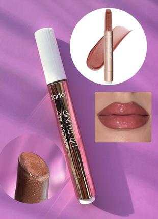 Шимерний блиск плампер тінт для губ tarte maracuja juicy lip plump  rosy mauve
