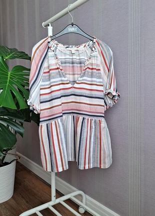 Блуза в кольорову смужку esprit