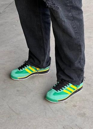 Кроссовки women adidas sl 72 rs green/yellow/black2 фото