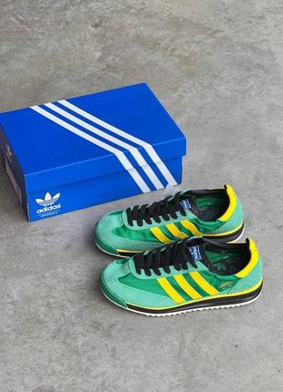Кроссовки women adidas sl 72 rs green/yellow/black6 фото