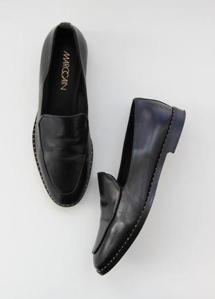 Шкіряні туфлі лофери marc cain