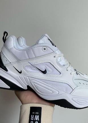 Мужские кроссовки iron nike m2k tekno "white black"