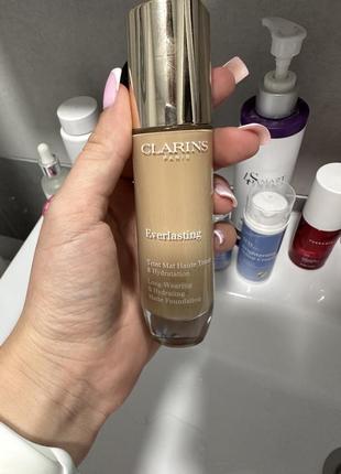 Clarins everlasting foundation тональный крем тональний кларанс 108.5