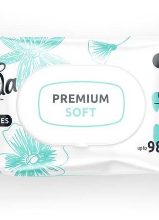 Dada вологі серветки для дітей 100шт premium soft клапан