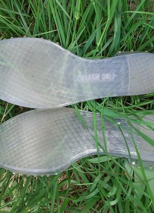 Силиконовые прозрачные босоножки сандалии шлепанцы lino marano4 фото