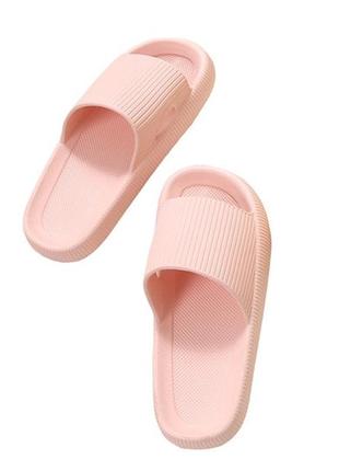 Шлепанцы женские на толстой подошве loozykit 37-38 розовый