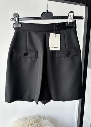 Черные шорты sandro paris