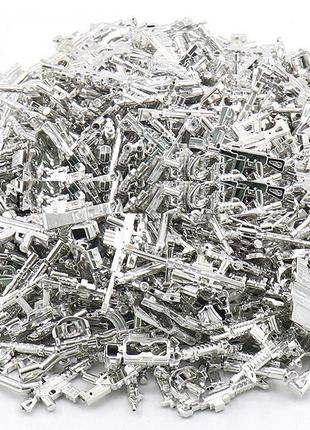 Набор оружие  для фигурок  лего lego серебро