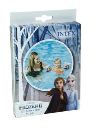 Дитячі надувні нарукавники 3-6лет intex 23 × 15 холодне серце2