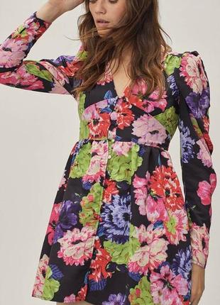 Платье в цветочный принт 4