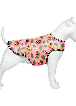 Курточка-накидка для собак waudog clothes, крихіток "авокадо на коморі", xxs, а 23 см, b 29-36 см, c 14-20 см