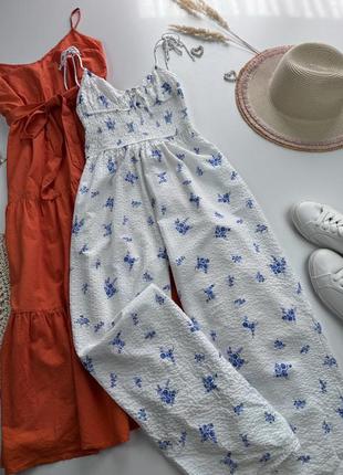 Бомбезний комбінезон h&m з жатої тканини