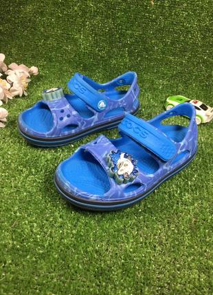 crocs preto босоножки сандалии детские крокс с акулой crocband shark р с 8 (25 (устілка 16 см.) н4876  сос