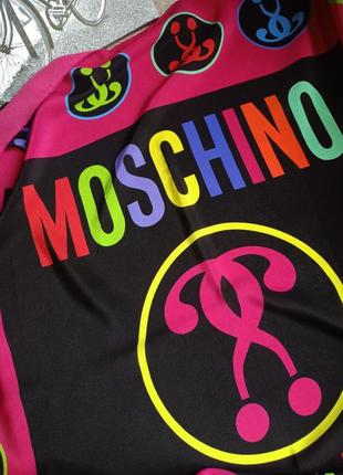 Велика яскрава хустка moshino італія 100% шовк