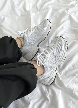 9 кольорів🌈 жіночі кросівки в стилі new balance нью беленс / демісезонні / весняні, літні, осінні / шкіра, сітка / білі, чорні, сірі, рожеві