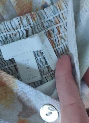 Платье сарафан натуральное лен h&amp;m льняное zara из льна reserved меди cos на...