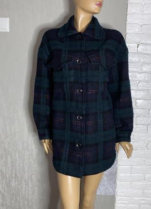 Куртка рубашка в клетку bershka, m-l