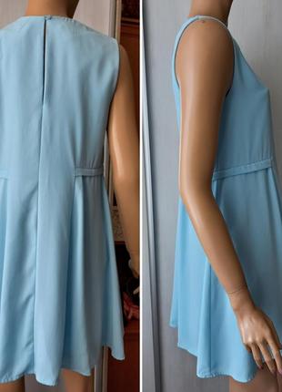 Нежное голубое платье naf-naf в стиле miu miu3 фото