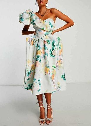 Распродажа платье asos миди на одно плечо