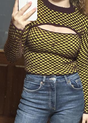 Короткий светр zara s
