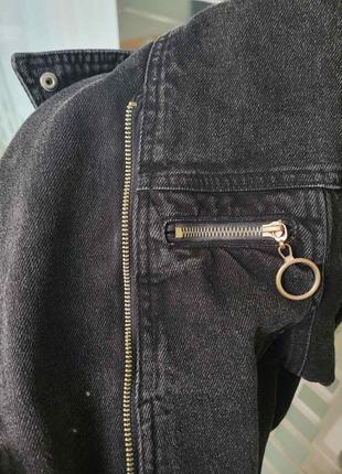 Стильная байкерская джинсовка-косуха7 фото