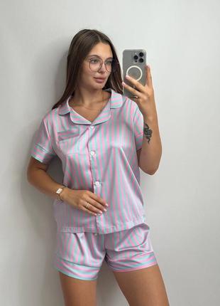 Піжамка сатинова шовкова